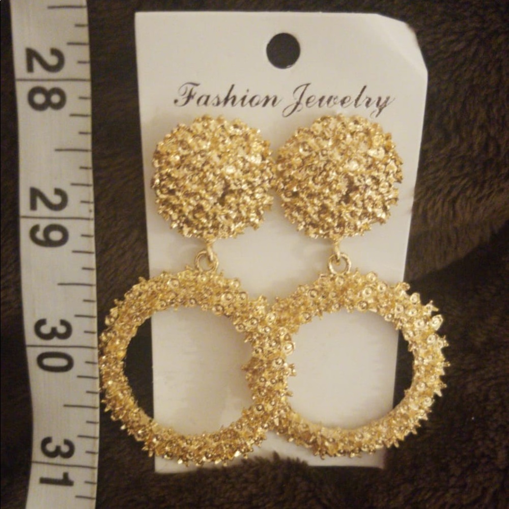 2021 circle gold colore HIGH Quality Hot Women Ear - Picture 2 of 3